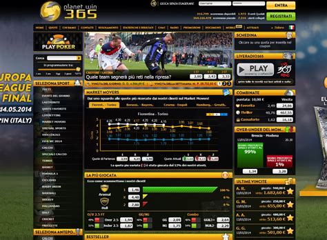 Scommesse Sportive Online su Planetwin365